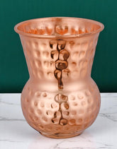 Pure Copper Glass Hammered Mughal Finish Set of 6 Mugs Crockery Wala And Company Ltd